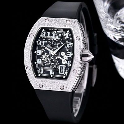 RICHARD MILLE RM67-01 Extra thin Skeleton  Stainless steel Diamonds Watch oysterflex bracelet for sale